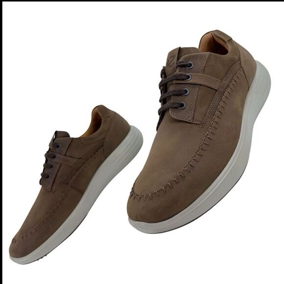 ECCO Soft 7 Brown Nubuck Leather Seawalker Runners Mens Size EU 46 (US 12-12.5) main image 6
